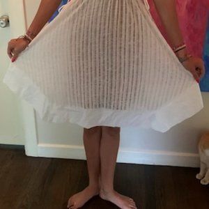 Off-White dress with nude sheath